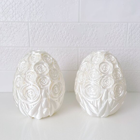 Large Rose-Covered Easter Eggs โ Handcrafted Party Favors, Spring Decor, Wedding - Picture 6 of 12